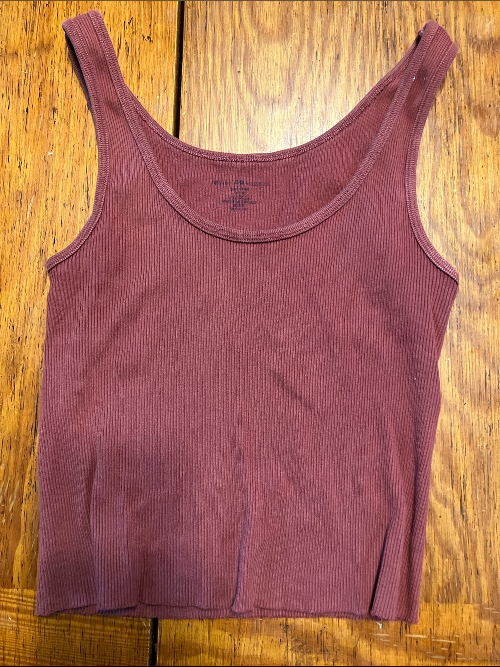Brandy Melville Ribbed Scoop Tank - Mauve
